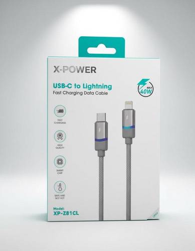 كيبل قماش XP-Z81CL X-POWER TC-IP 40W