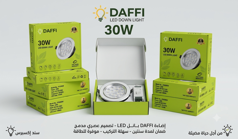 اضاءه بانل 30w led 