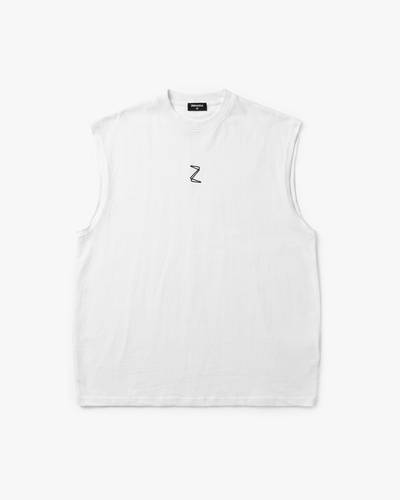 Tank Top White-Sleeveless