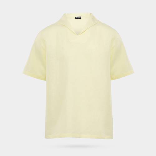 Light Yellow Linen Shirt