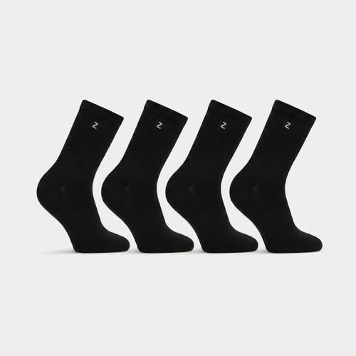 Kids Black 6-9 Long Socks