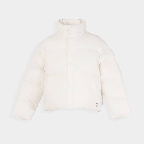 Beige Short Puff Jacket