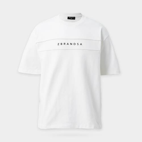 Double Line White T-Shirt
