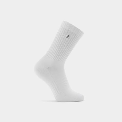 Kids White 4-6 Long Socks