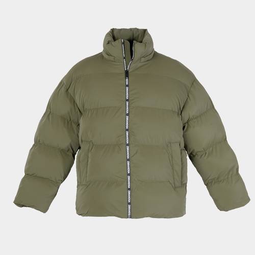 Green Long Puff Jacket