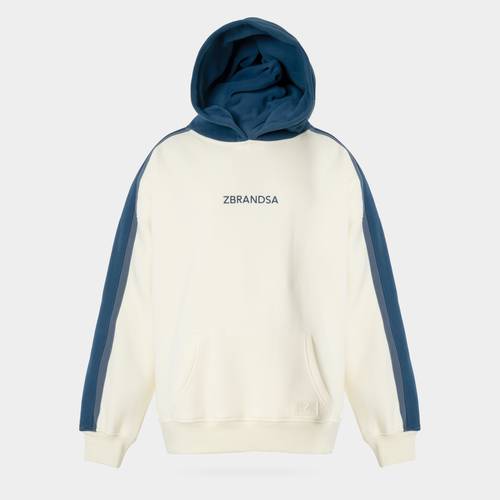 Blue & Beige Hoodie