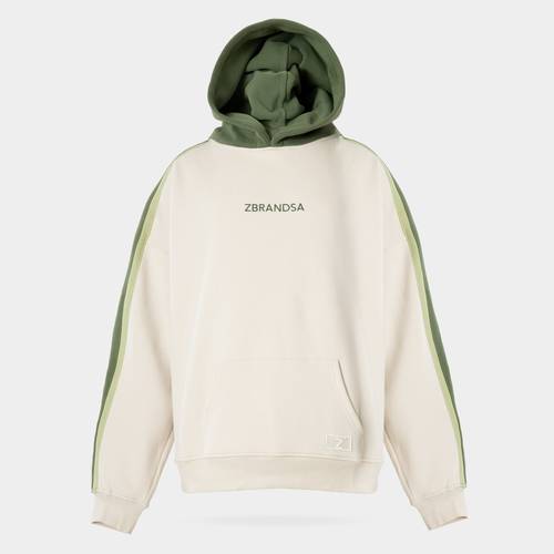 Green & Beige Hoodie