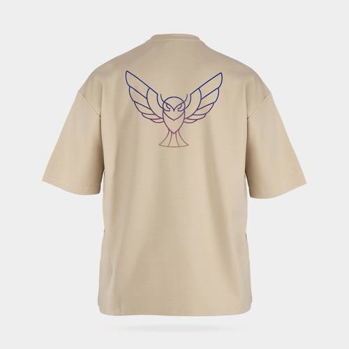 Colorful T-Shirt in Biege