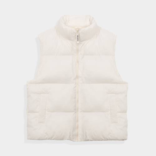 Beige L Sleeveless P Jacket