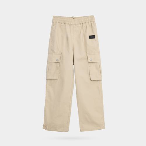 Beige Cargo Pants-Kids