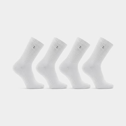 Kids White 6-9 Long Socks