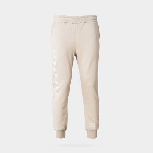 Off White Pants with Print - Be Simple