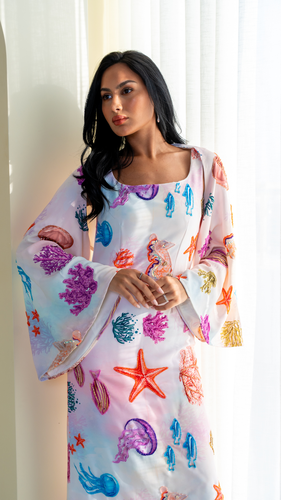 Midi Sequin-embellished Gown in crepe