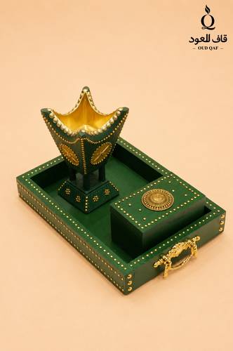  طقم مبخر قاف التراثي حجم كبير 24 سم