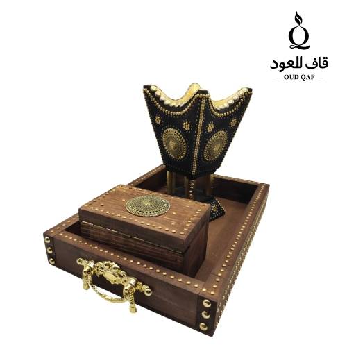  طقم مبخر قاف التراثي حجم كبير 24 سم