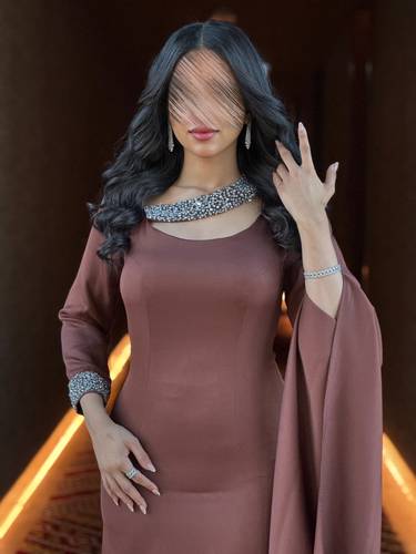فستان سهى  - (XXXL) الصدر:١٠٢سم , الخصر:٩١سم