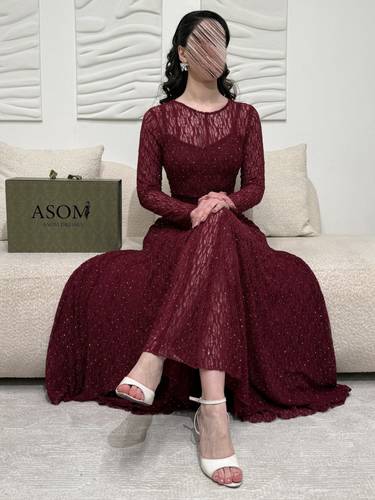 فستان استرتش عودي - (XXXXL) الخصر 38 انش : الصدر 44 انش