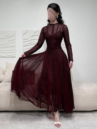 فستان لاتينا توتي - (XXXXL) الخصر 38 انش : الصدر 44 انش