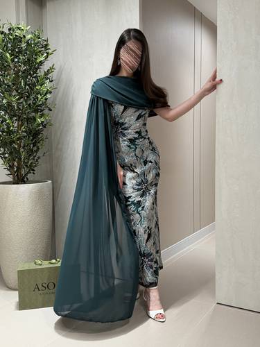 فستان اريانا زيتي - (XXXXL) الصدر:١٠٨سم , الخصر:٩٧سم