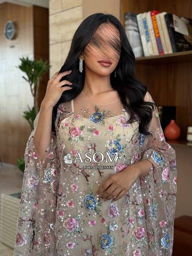 جلابية وفاء  - (XXXXL) الخصر 38 انش : الصدر 44 انش