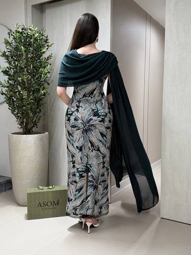 فستان اريانا زيتي - (XXXXL) الصدر:١٠٨سم , الخصر:٩٧سم