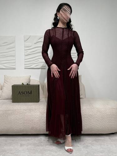 فستان لاتينا توتي - (XXXXL) الخصر 38 انش : الصدر 44 انش