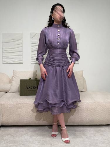 فستان سهرة اورجانزا موف - (XXXL) الخصر 36 انش : الصدر 42 انش