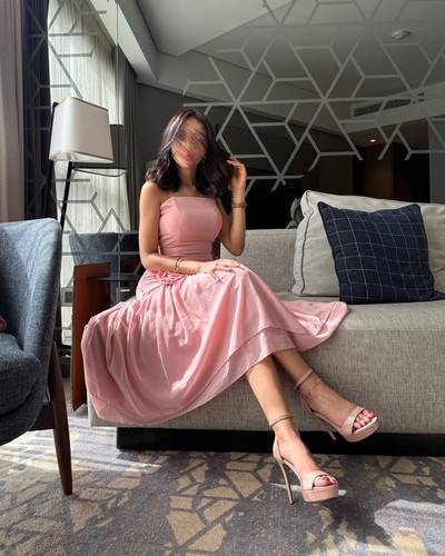 فستان نواله - (XXL) الصدر:٩٧سم , الخصر:٨٦سم