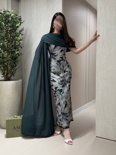 فستان اريانا زيتي - (XXXXL) الصدر:١٠٨سم , الخصر:٩٧سم
