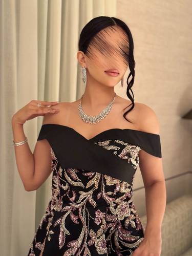 فستان اروينا  - (XXXL) الصدر:١٠٢سم , الخصر:٩١سم