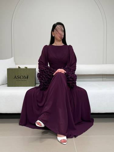 فستان شهد موف - (XXXXL) الصدر:١٠٨سم , الخصر:٩٧سم
