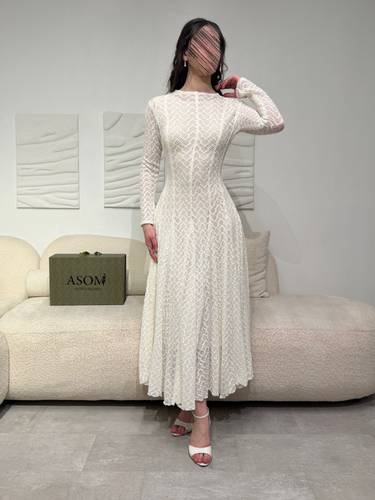 فستان استرتش سهرة سكري - (XXXXL) الخصر 38 انش : الصدر 44 انش