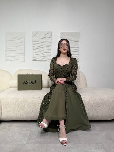 فستان نيرين زيتي - (XS) الخصر 24 انش : الصدر 30 انش