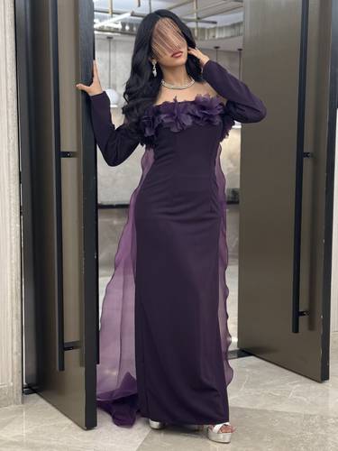 فستان سميرة - (XXXL) الصدر:١٠٢سم , الخصر:٩١سم