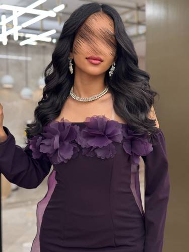 فستان سميرة - (XXXL) الصدر:١٠٢سم , الخصر:٩١سم