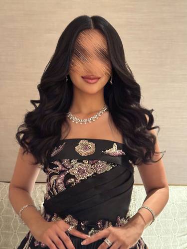 فستان الياندا - (XXXL) الصدر:١٠٢سم , الخصر:٩١سم