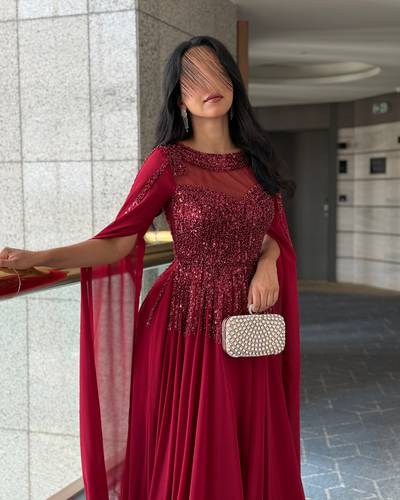 فستان اماندا - (XXXXL) الصدر:١٠٨سم , الخصر:٩٧سم