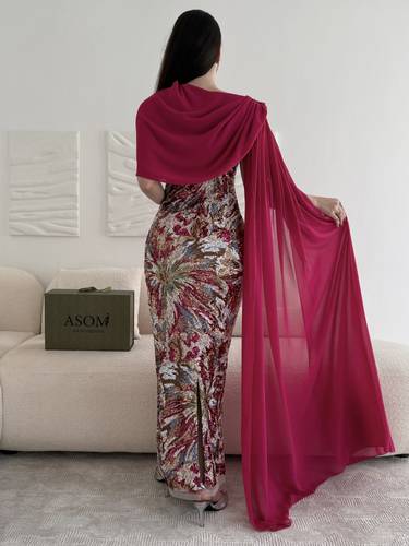 فستان ميمي - (XS) الخصر 24 انش : الصدر 30 انش