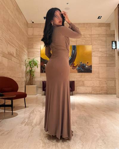 فستان لجينا  - (XXXXL) الصدر:١٠٨سم , الخصر:٩٧سم