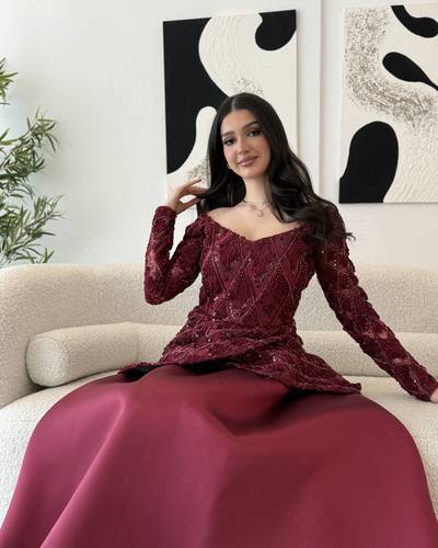 فستان رتيل  - (XXXL) الصدر:١٠٢سم , الخصر:٩١سم