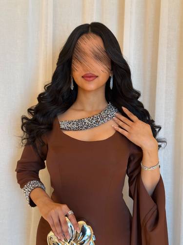 فستان سهى  - (XXXL) الصدر:١٠٢سم , الخصر:٩١سم