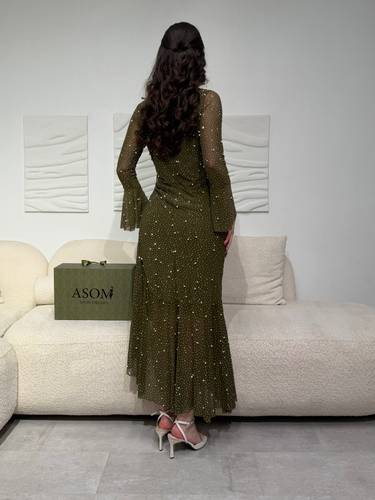 فستان رفا - (XS) الخصر 24 انش : الصدر 30 انش