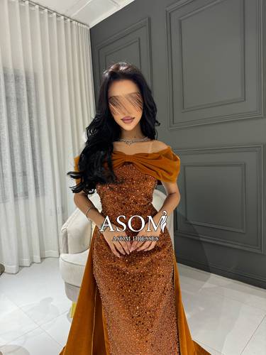 فستان ماجدة كركمي - (XXXL) الصدر:١٠٢سم , الخصر:٩١سم