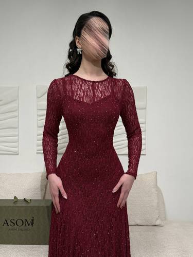 فستان استرتش عودي - (XXXXL) الخصر 38 انش : الصدر 44 انش
