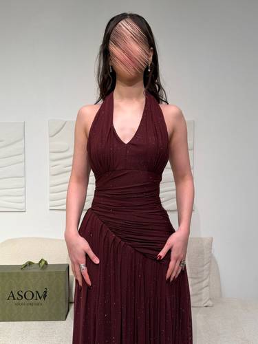 فستان نادره  - (XXXXL) الخصر 38 انش : الصدر 44 انش