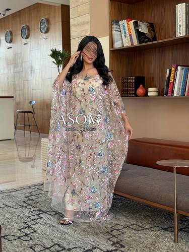 جلابية وفاء  - (XXXXL) الخصر 38 انش : الصدر 44 انش