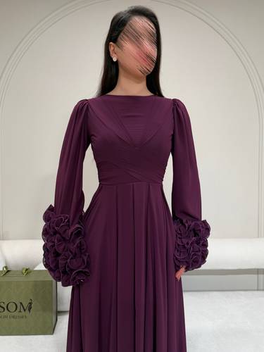 فستان شهد موف - (XXXXL) الصدر:١٠٨سم , الخصر:٩٧سم