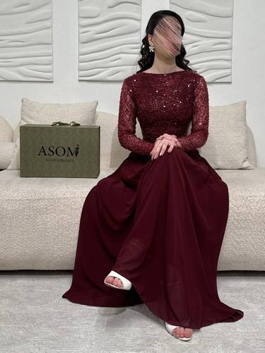 فستان ابتهاج عودي  - (XXXXL) الخصر 38 انش : الصدر 44 انش