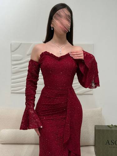 فستان وفا عودي  - (XXXXL) الصدر:١٠٨سم , الخصر:٩٧سم