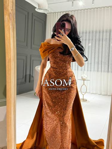 فستان ماجدة كركمي - (XXXL) الصدر:١٠٢سم , الخصر:٩١سم